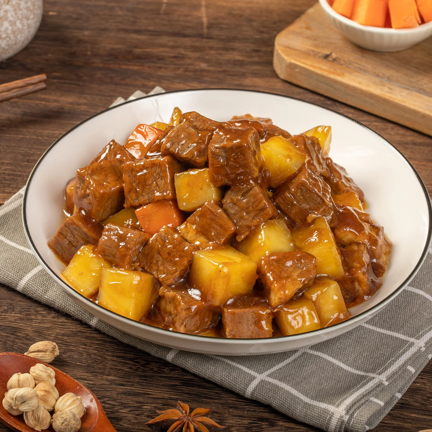 Ready-to-Eat Chinese Instant Beef Potato for Children Convenient Semi-Finished Frozen Food in Bag Packaging