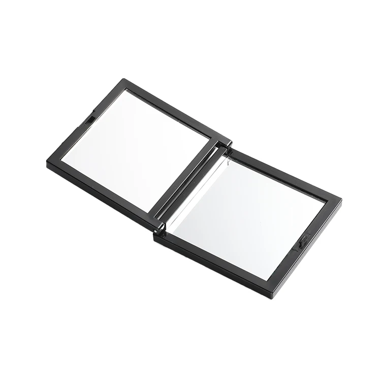 
Customized double personalized portable rectangular craft mini make up plastic inspection folding instruction pocket mirror 