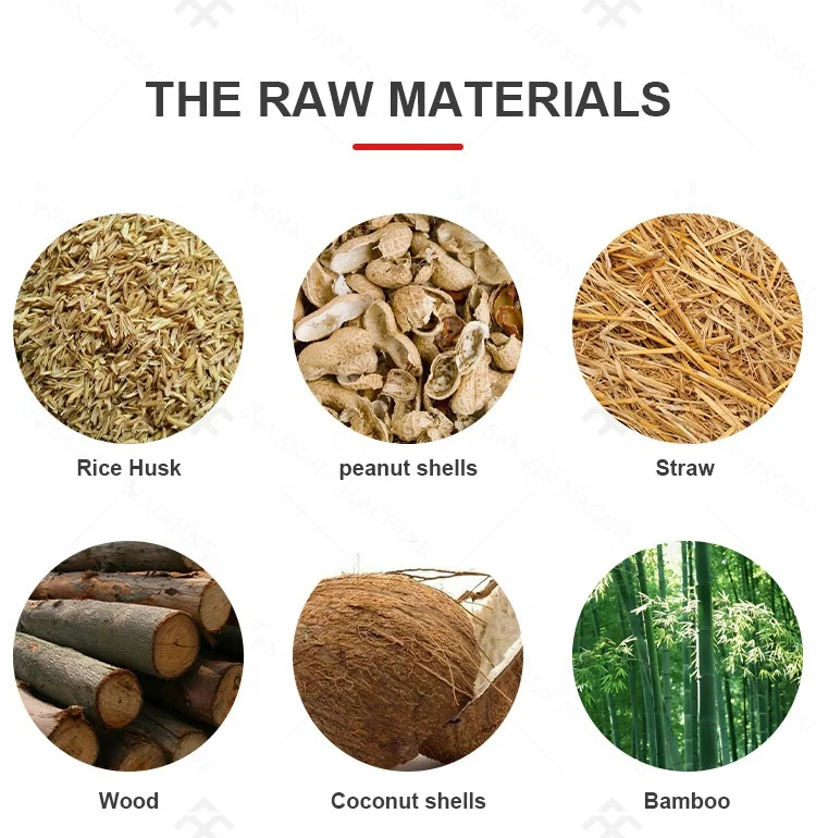 Sawdust Biomass Briquette Press Machine Compressed Wood Log Maker Machine For Making Bbq Charcoal