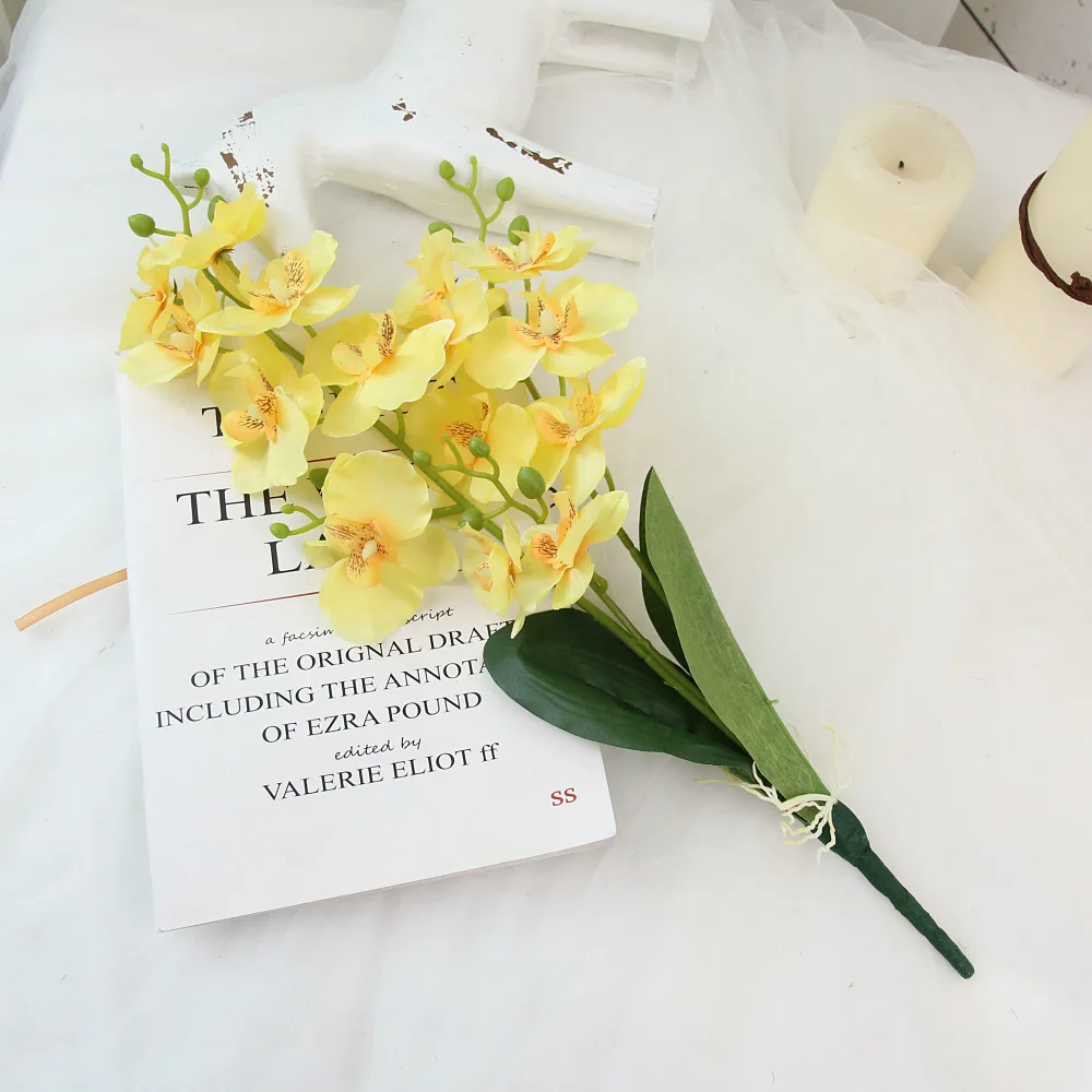 artificial phalaenopsis orchid flower bouquet flowers for home decoration