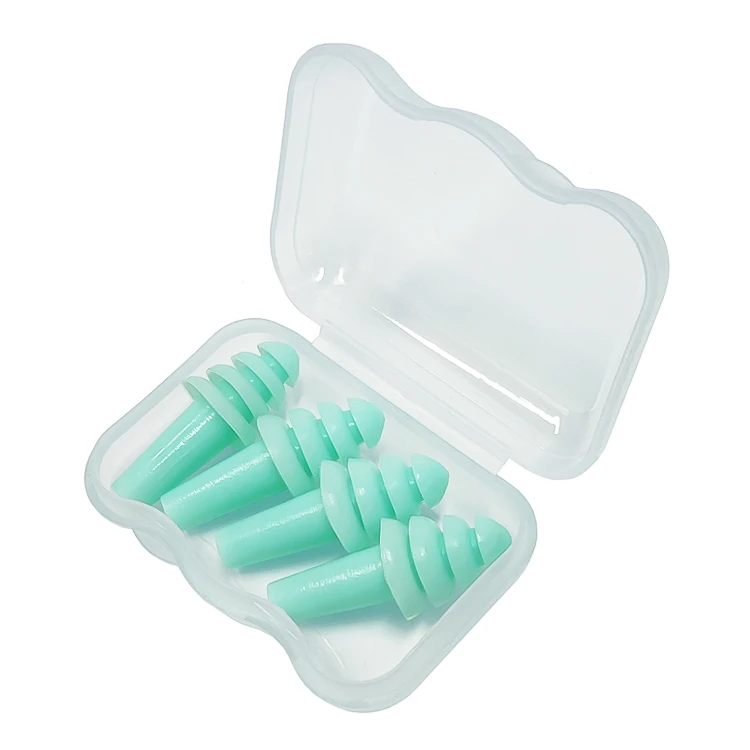 Reusable Silicone Earplug 32db Soft Silicone Ear Plugs with Case and Logo