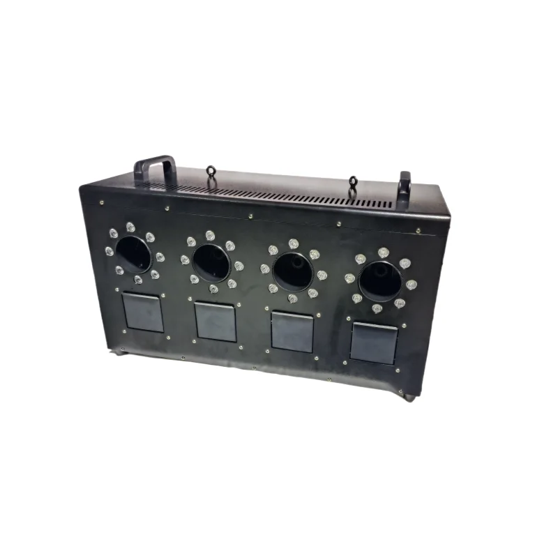 Four way Smoke Bubble Machine 4 heads LED bubble fog machine use in wedding concerts celebration