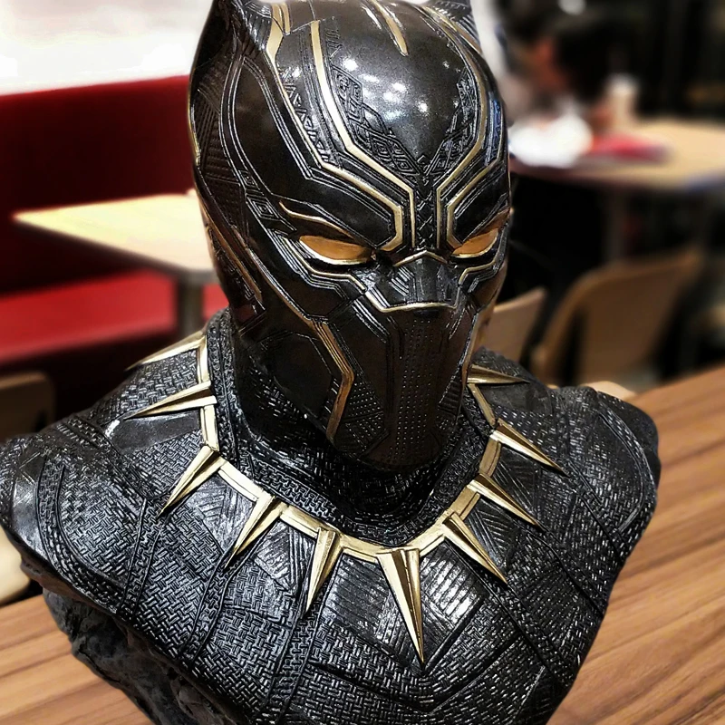 Хит продаж креативная Статуэтка черной пантеры из смолы Marvel Superhero статуя для домашнего рабочего стола художественная модель