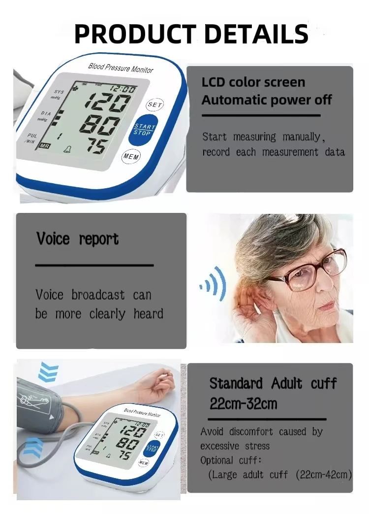 BSX manufacturer hot sales low price Digital Blood Pressure Monitor Unit Manual Arm type Blood Pressure Monitor