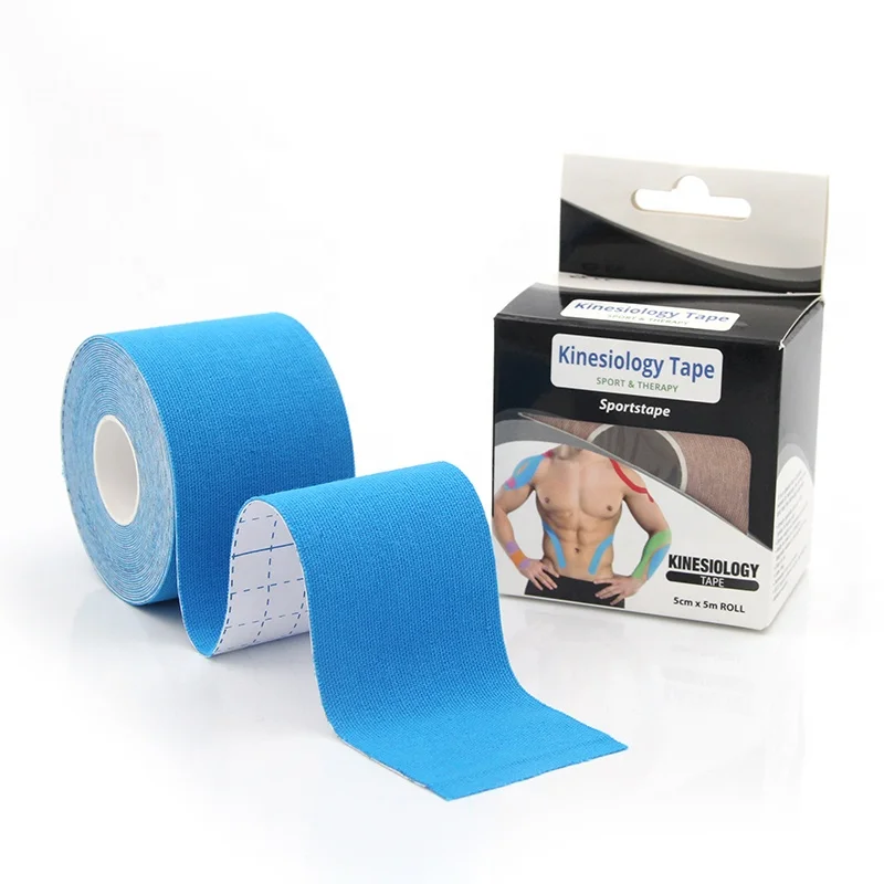Hot Selling Factory Price 2.5cm 3.8cm 5cm 7.5cm 10cm Waterproof Cotton Elastic Kinesiology Muscle Tape for Sports Safety
