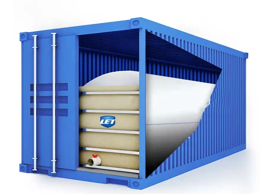 Food Grade 16000 - 24000 Liter 20ft Container Flexitank For Liquid Transport