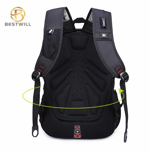 BESTWILL Smart Backbag Morrales sac a dos Rucksack Backpack Wholesale Men Business Laptop Backpack with USB Charger