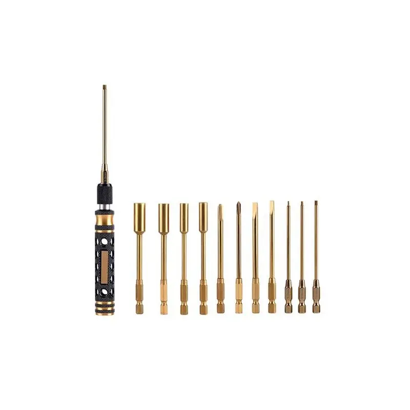 Oem 6.35mm Screw Driver Tools Gold Red Hexagon Screwdriver Set Lock Head Handle Only RC Car Tools Set