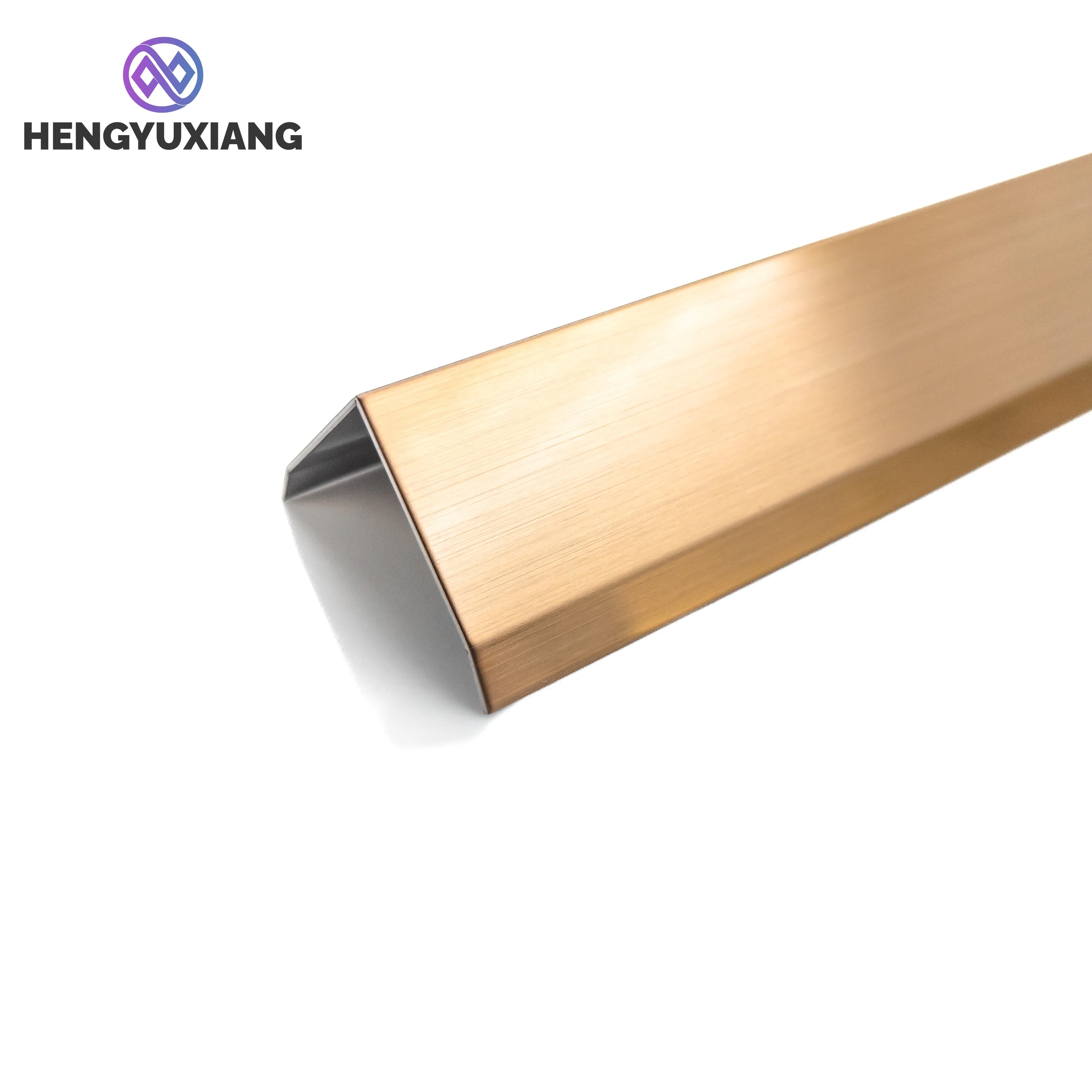 OEM/ODM L Shape Brass Tile Trim Stainless Steel Trim Strip For Wall Decoration