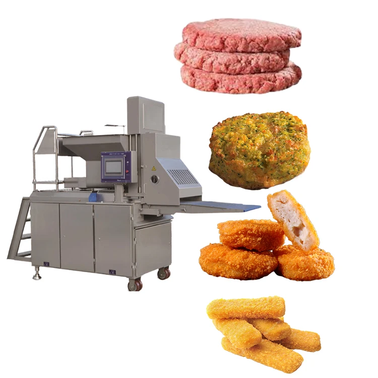 Factory Price Burgers meat balls formed Schnitzel nuggets fish sticks vegetarian vegan meat substitutes Forming machine