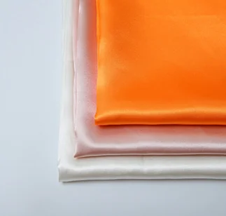 Оптовая продажа, белая 100% Полиэстеровая шелковая атласная ткань для сублимации