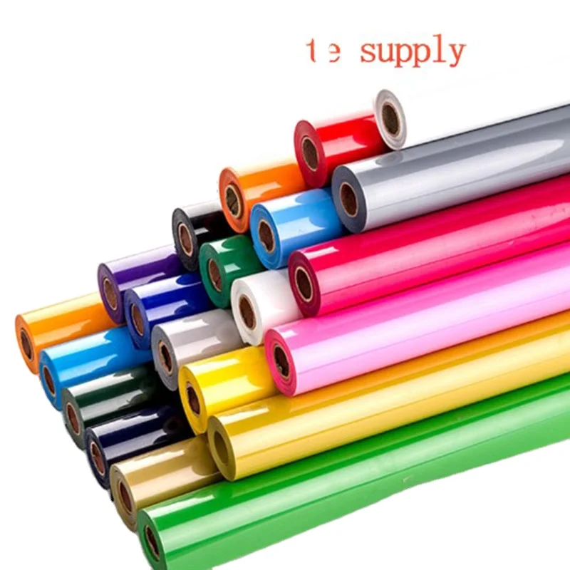 Bright Color Permanent Adhesive Pu Film Heat Transfer Vinyl Roll For T-Shirt