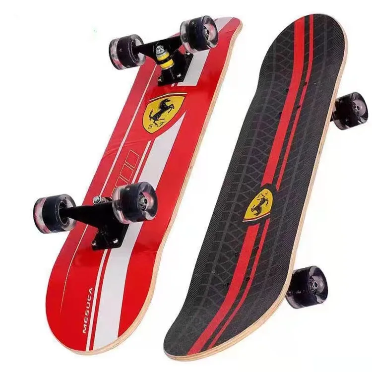 china manufacturer 7 layer maple wood children boys learning skating board kids complete skateboards for beginners