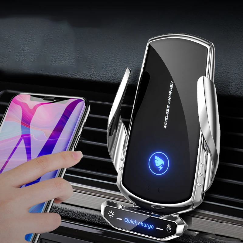 Car Phone Holder Magnetic Mount Car Phone Holder & Wireless Charger For Any Phone
