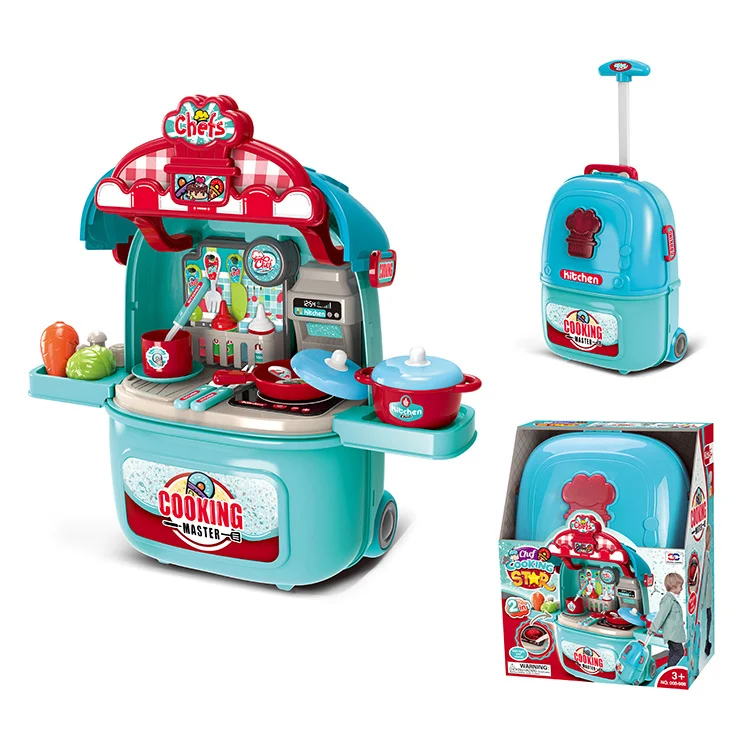 Hot Sale Luggage Simulation Medical Trolley Case Operating Table Pretend Play Doctor Toy Set For Kids