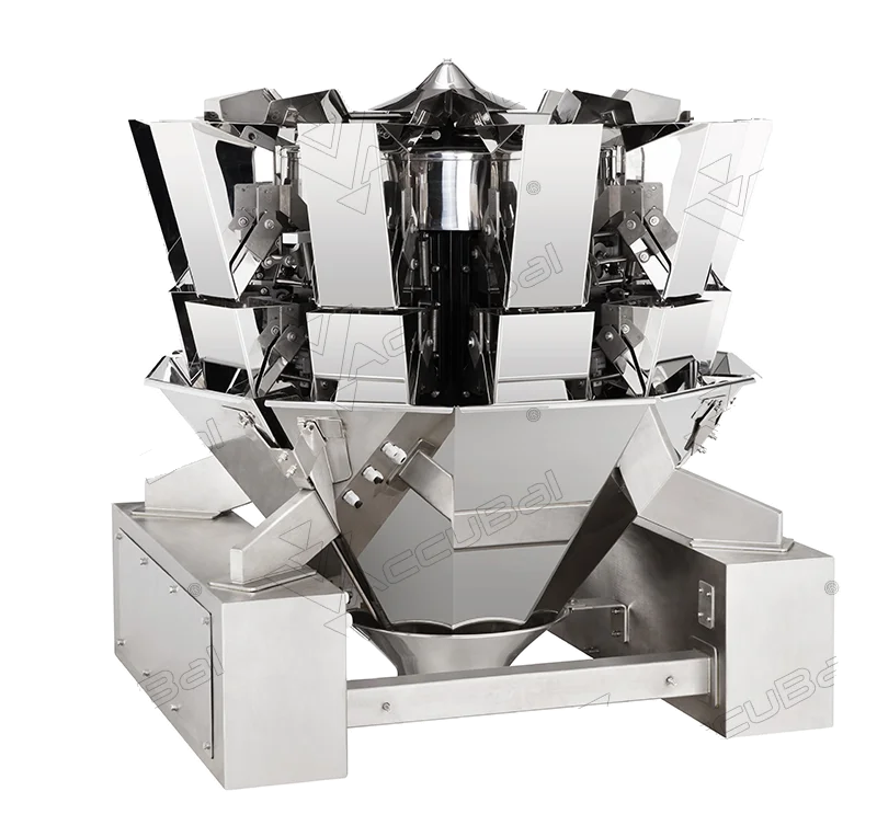 
CE Certified Full Automatic multihead weigher with dry fruit chips packing machine for ginger gummy candy 