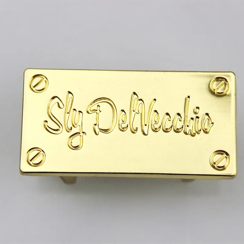 High Quality Logo Plate Metal with Prong on Back