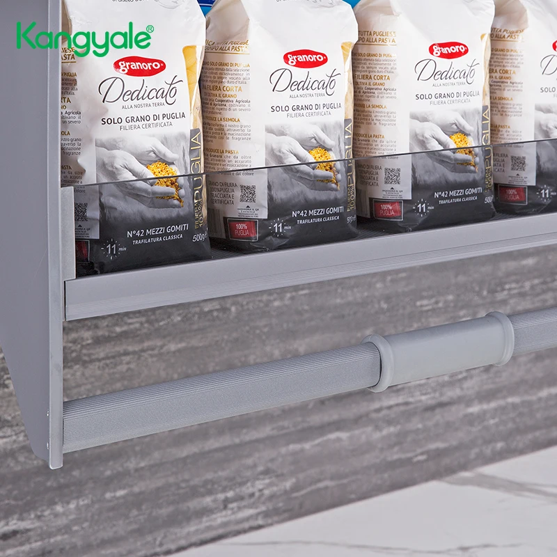 Kangyale 2022 Kitchen Organizer Lift Up Cabinet Glass Pull Down Basket Cabinet Elevator Drawer Basket