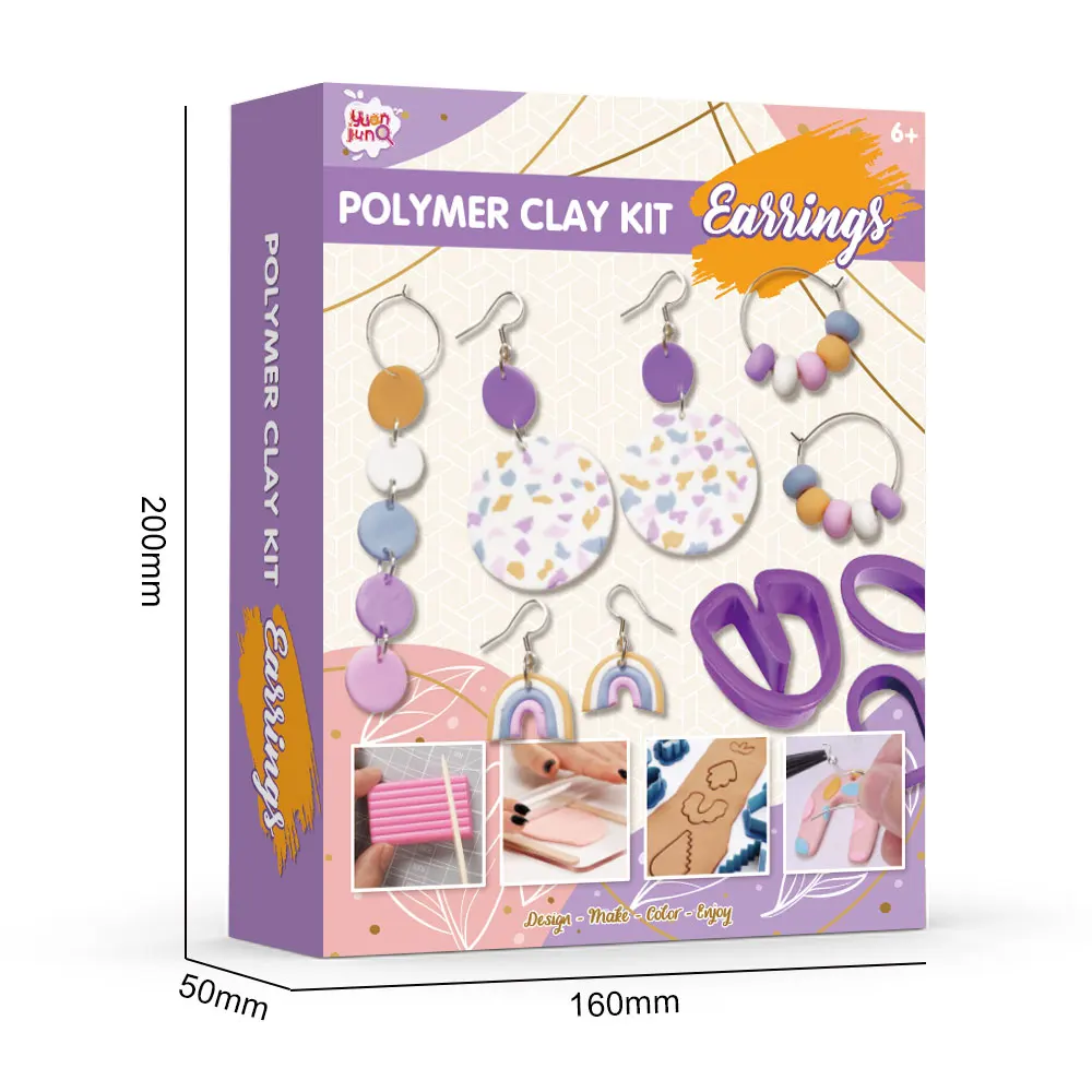 2024 DIY Polymer Clay Earring Making Kits And Bracelet Making Kit Jewelry Tools For Adults And Kids Present For Girls
