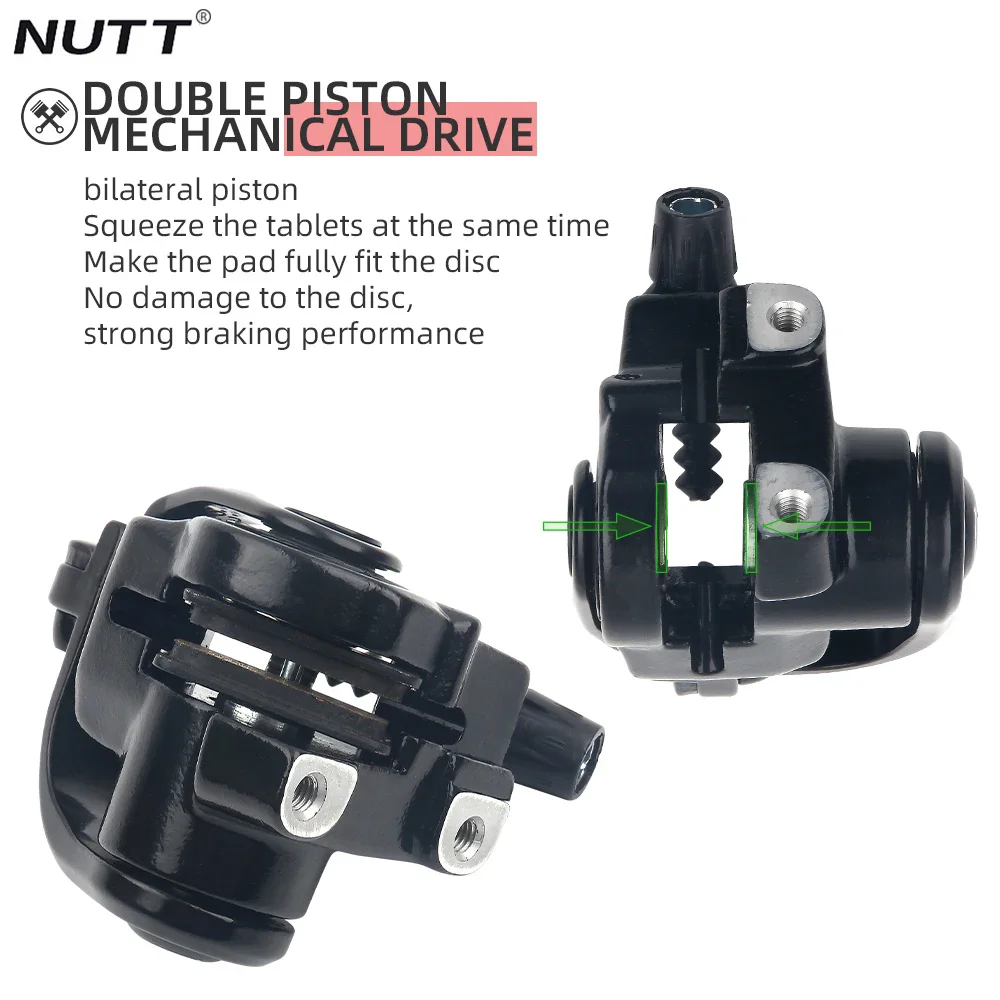 NUTT MTB Brakes Mountain Bike Dual Piston Drive Disc Brake Caliper Bicycle Brake 160mm Rotor Bicycle Parts