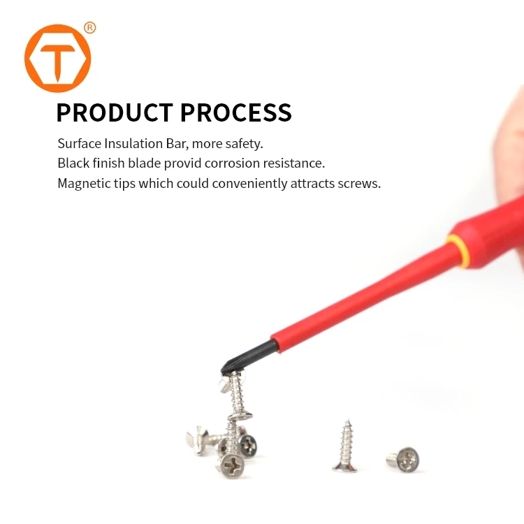 Professional Repair Tool Magnetic 13PCS 1000V VDE Insulated Electrician Screwdriver Set