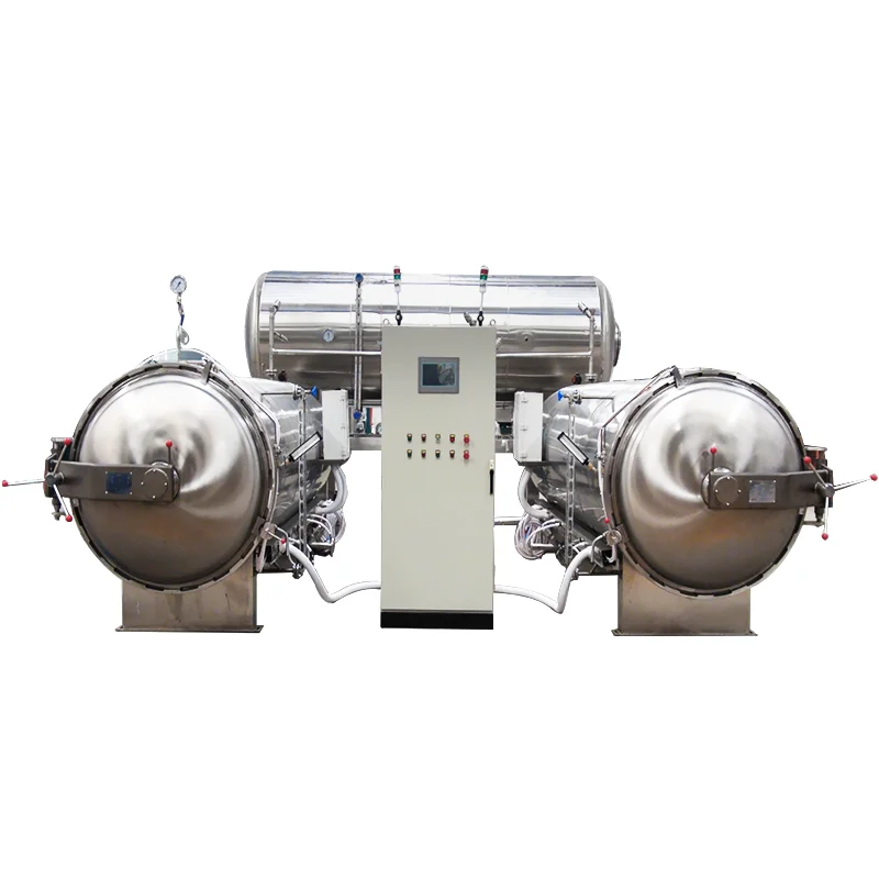 CE certificate horizontal autoclave sterilizer retort for canned food