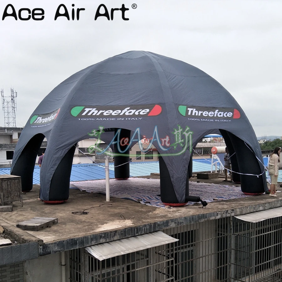 Giant 10m Diameter Black 8-Leg Spider Tentage Outdoor Car Shelter and Event Station for Parties and Marquees