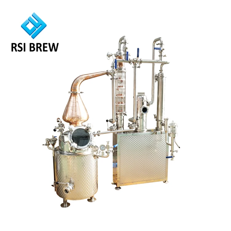 50L alcohol distiller distillation equipment for gin whiskey vodka still