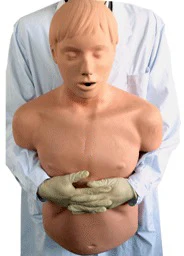 Adult Airway Obstruction First Aid Training Manikin,Choking Manikin, Heimlich Patient Torso Mannequin