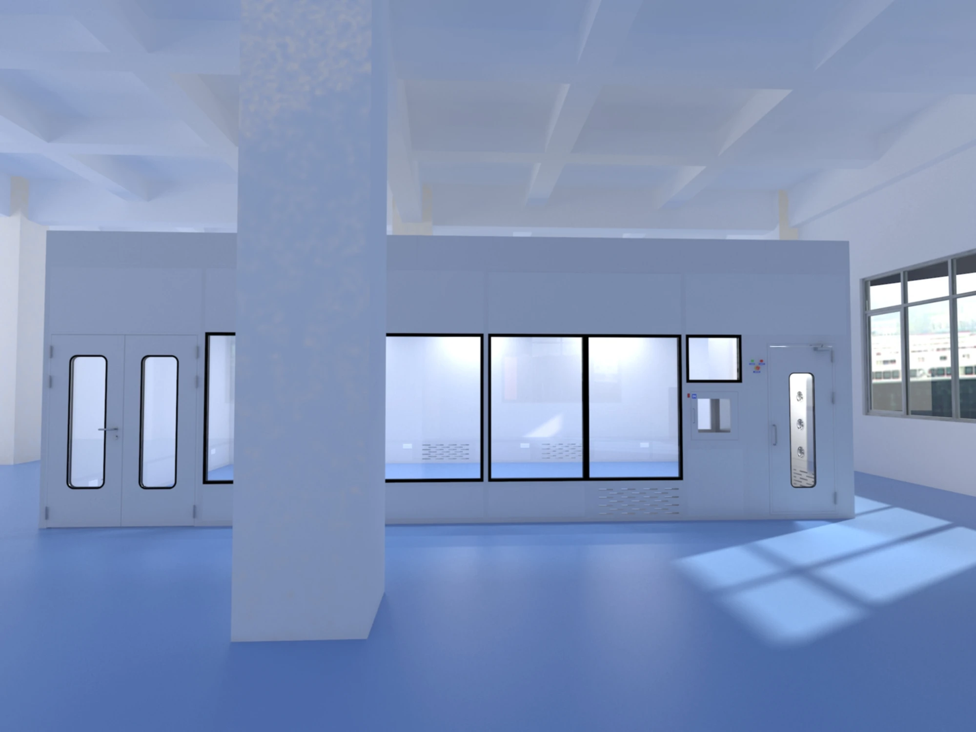 Manufacture Modular Design Chemistry Laboratory PLC Controlled Air Conditioning System Lab Cleanroom