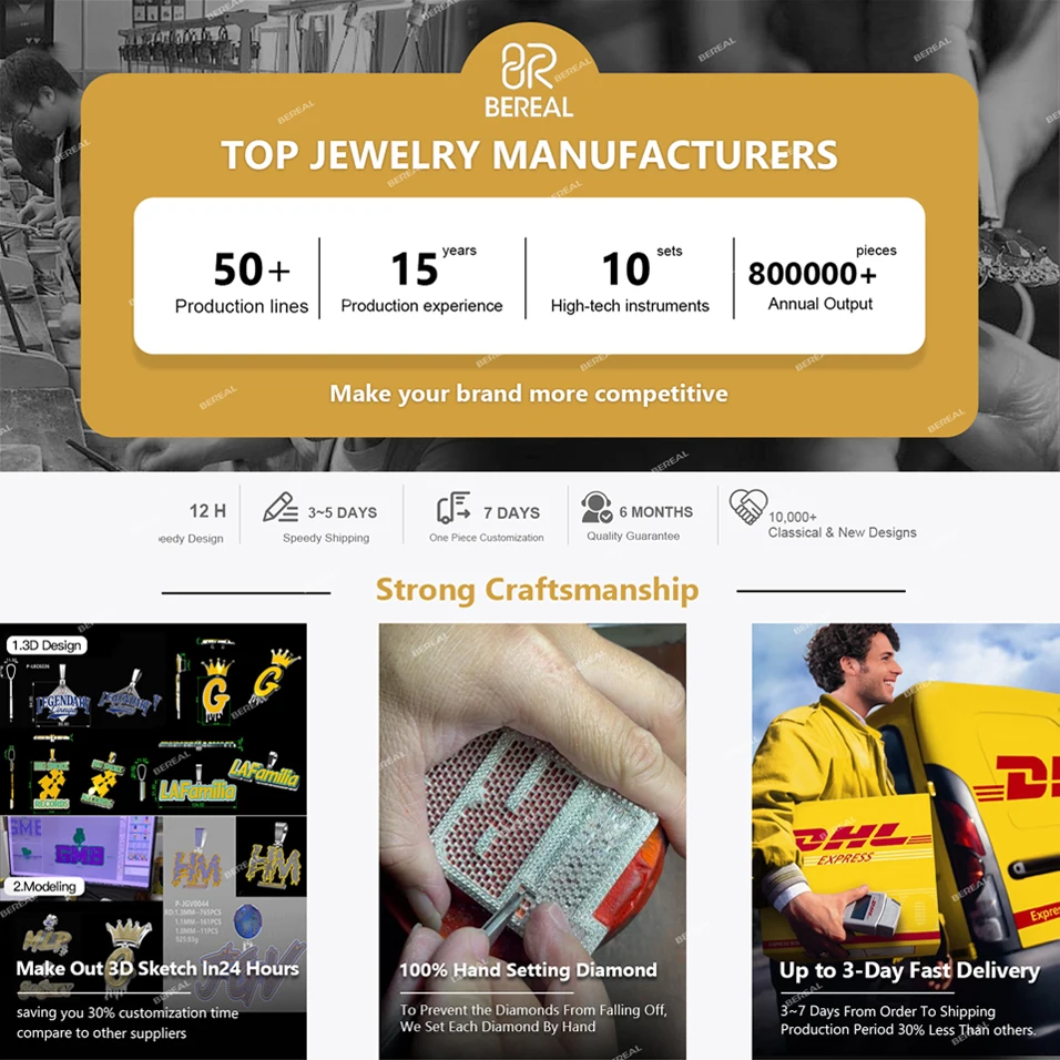 Pass Diamond Tester Vvs Moissanite Shoe Tags Iced Out Round Brilliant Cut Diamond Laces Locks Fine Jewelry Findings