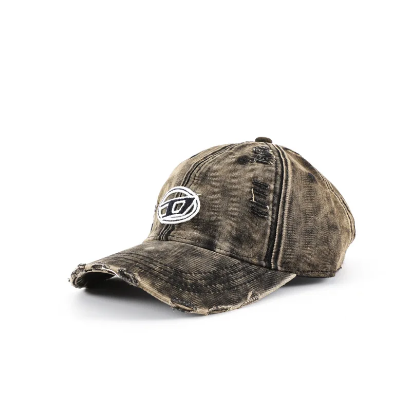 Hip Hop Worn-out Baseball Cap Mens Denim Vintage Ripped Jean Blank Custom Distressed Dad Hat Caps