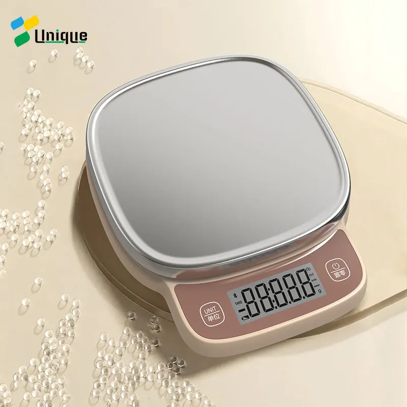 0.1g high accruacy professional smart kitchen scale 5kg stainless steel digital nutrition food scale with free APP