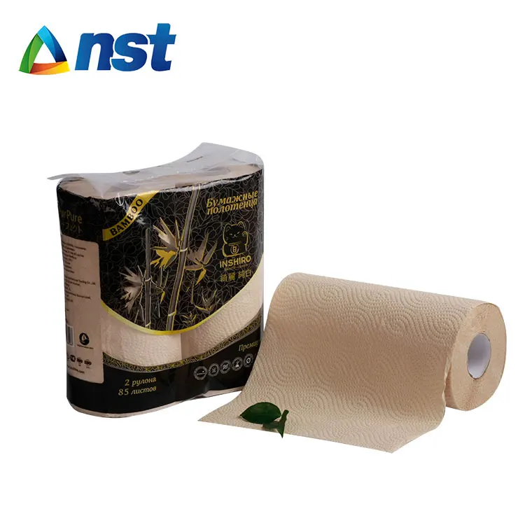 custom logo wrapping tissue paper roll bamboo pulp