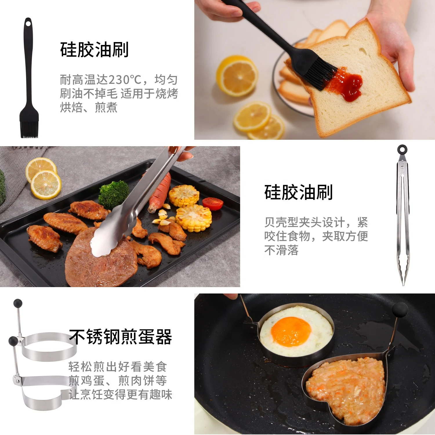 
Amazon Outdoor Barbecues Tools Stainless Steel Steak Spatula Barbecue Shovel BBQ Grill Accessories 