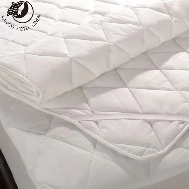 Sell On Line Soft Microfiber Fabric Mattress Pad Hotel With Zipper