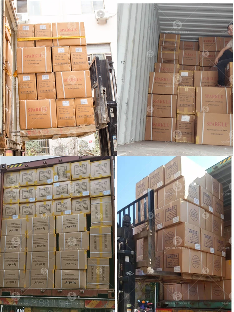 Hot Sale High-Quality Wholesale ST Type Sky silvergold metallic yarn Japanese Metallic Yarn metallic lurex yarn