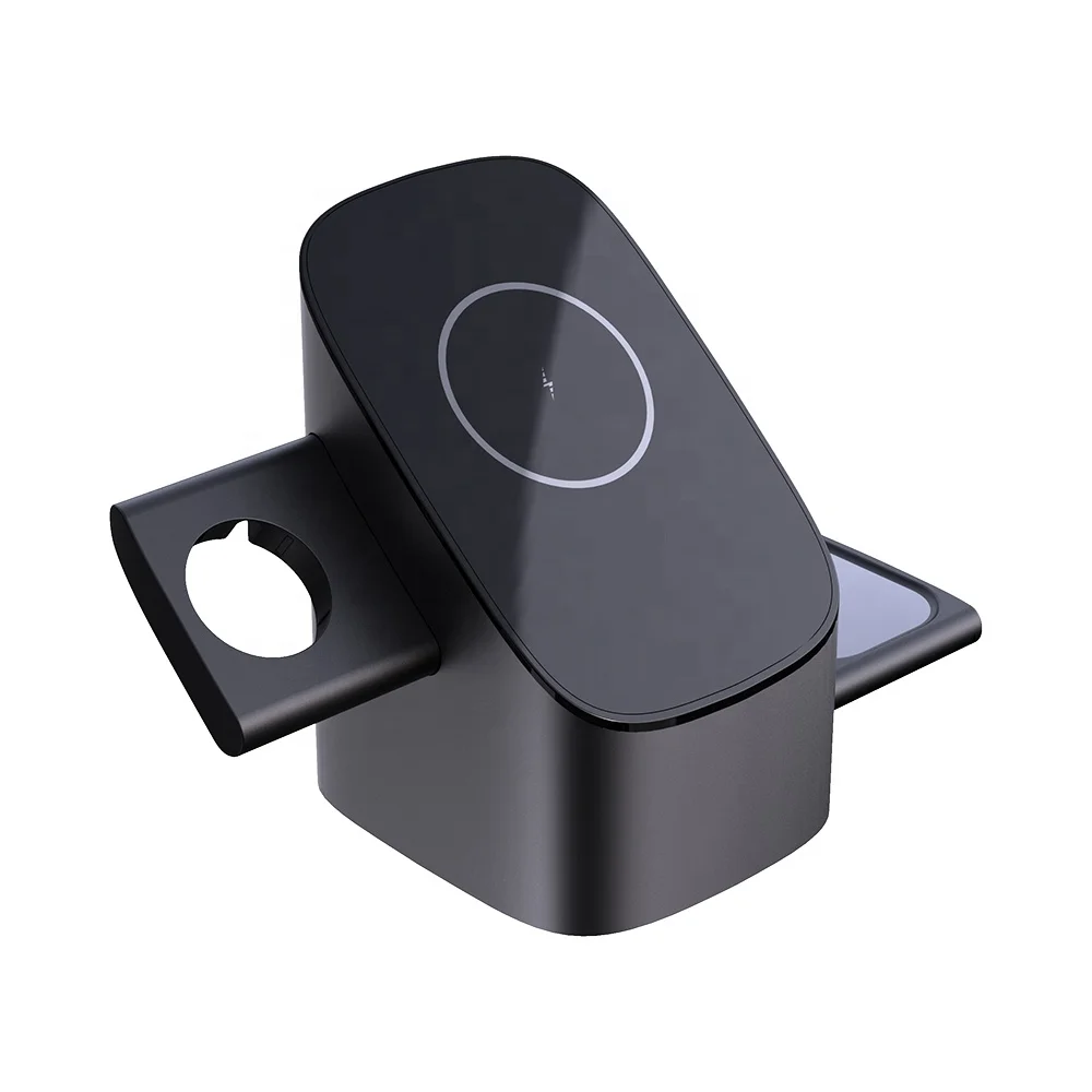 3 in 1 Wireless Charger 15W Fast Charging Stand Magnet cell phone Holder Multi-function Wireless Charger