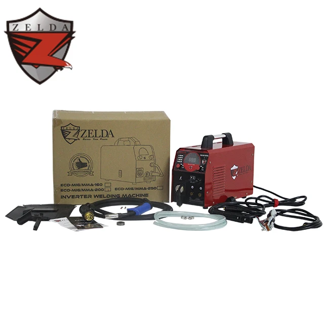 Flux Cored Wire Mig Welder Welding Machine MIG-200 MIG/TIG/Stick Arc 3-in-1 Inverter Welder 220V For Metal