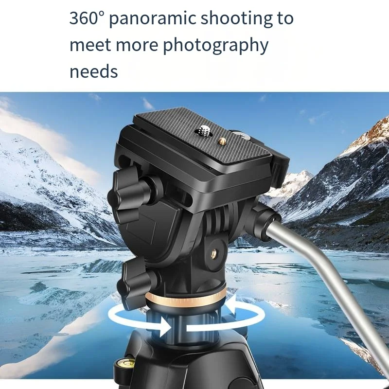 Lightweight Travel Aluminum Professional Photo Tripod Stand For Photography DSLR Camera Ring Light Flexible Camera Tripod