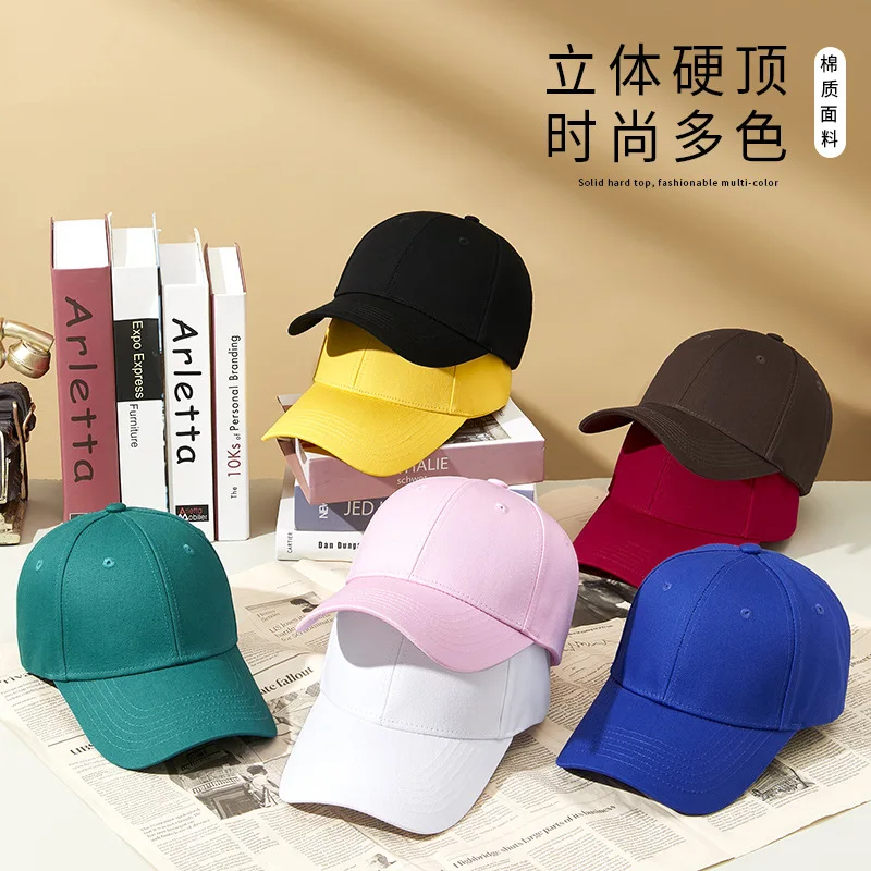 High Quality Fashion Cotton Solid Baseball Cap Blank Gorras Plain Solid Coloured Sport Baseball Caps