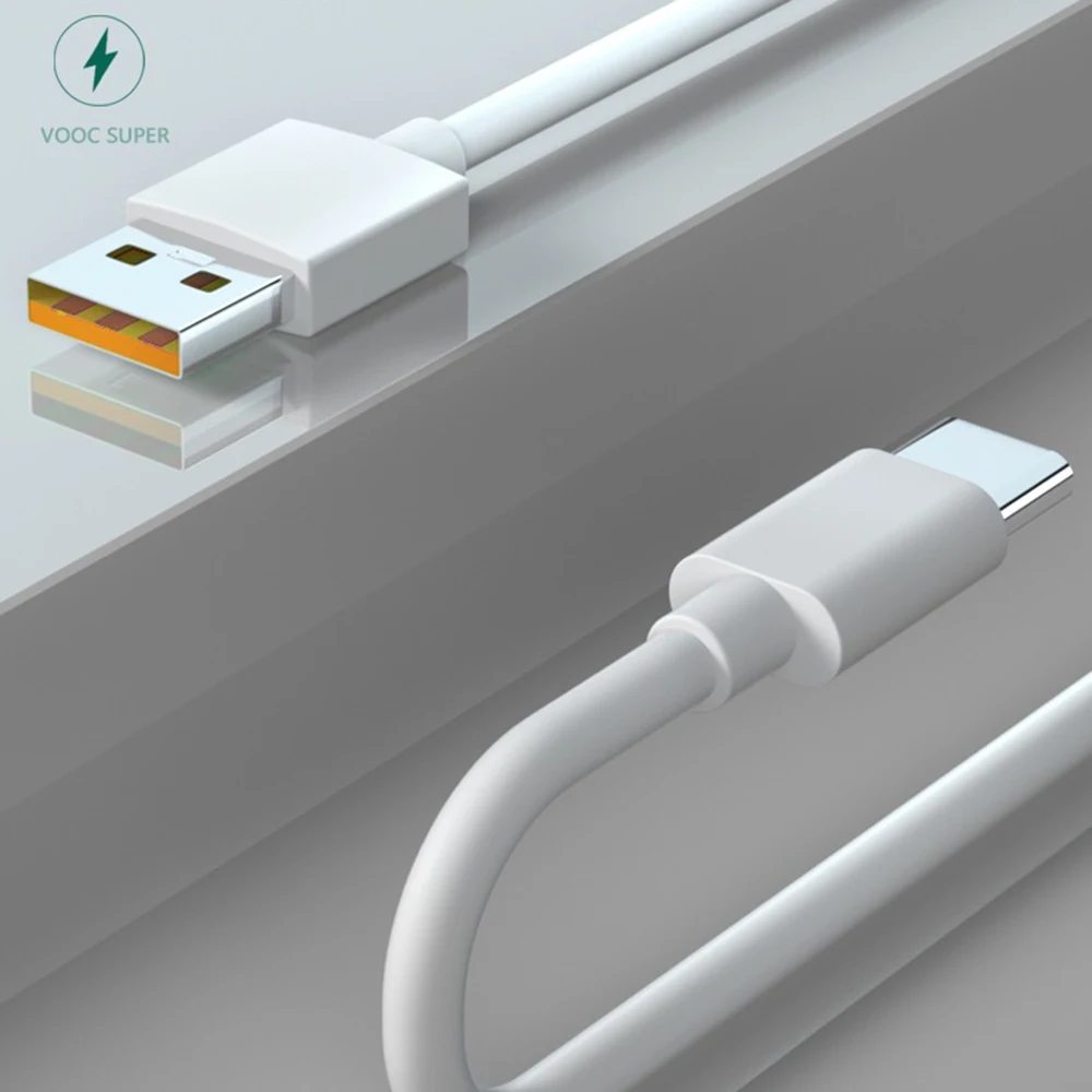 65W Super Flash VOOC USB C Fast Type c Charging Charger Cable Data Cable for OPPO