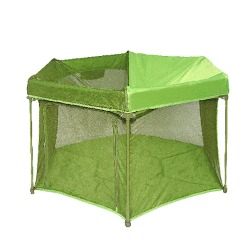 Outside Folding Breathable 6 Side Mesh Game Playpen for Baby Kids