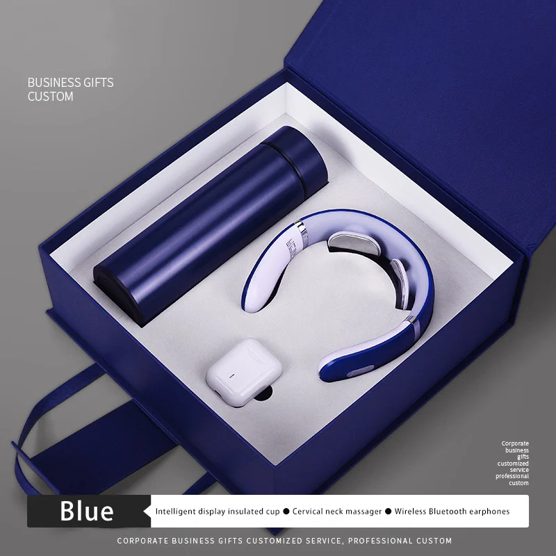 new year gift 2024 neck acupoints lymphvity massager device corporate luxury promotional custom business anniversary gifts set