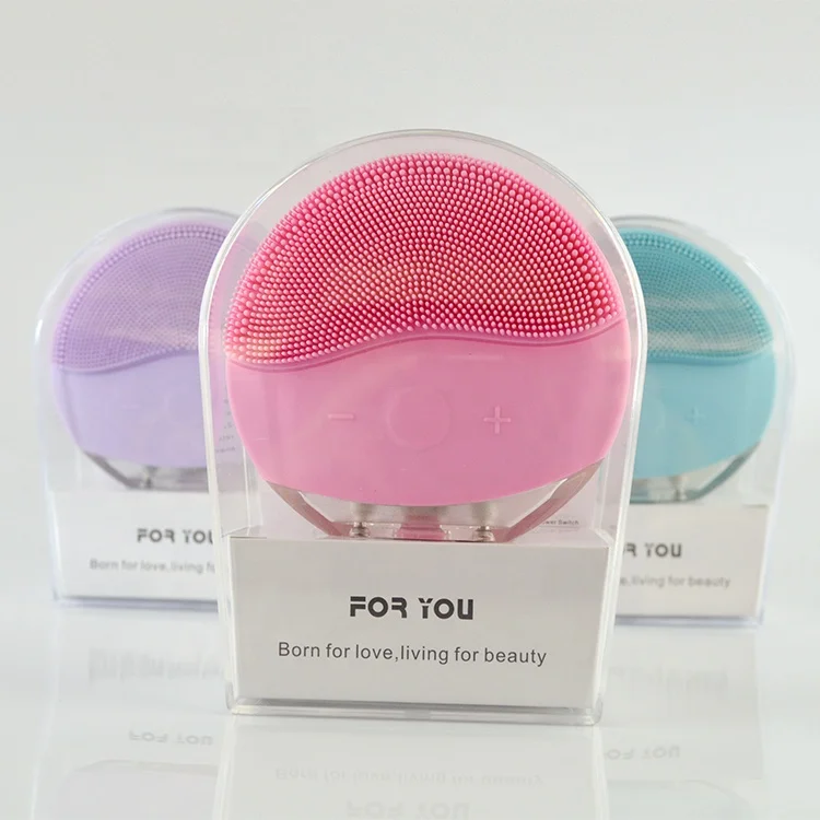 Портативная Ультразвуковая мини-щетка для глубокой очистки макияжа, массажер для очистки лица, электрическая силиконовая щетка для очистки лица