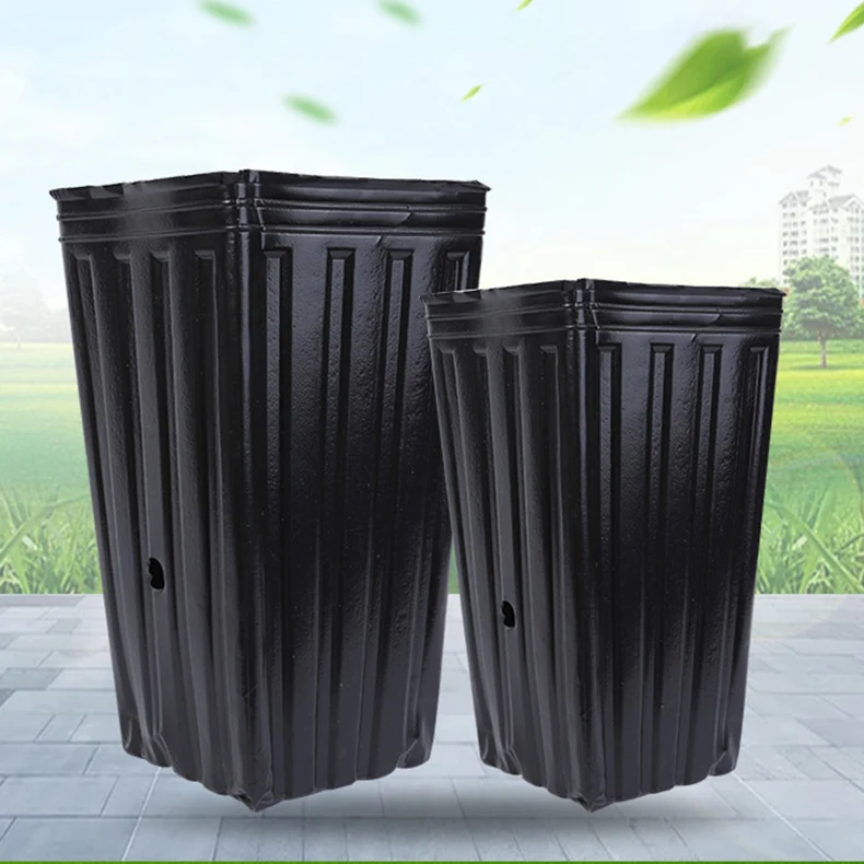 Seedling bag thickened disposable plastic flowerpot nutrition Bowl outdoor nursery pot