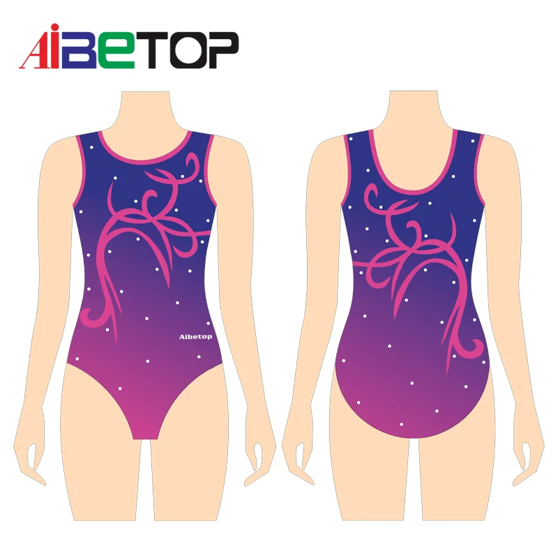 Leotard for adult  wholesale low moq gymnastics leotard rhythmic rhinestone leotard for gymnastic