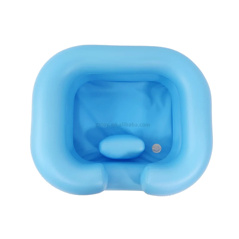 Medical Lying style PVC shampoo basin air hair washing basin inflatable hair wash basin for bed ridden people