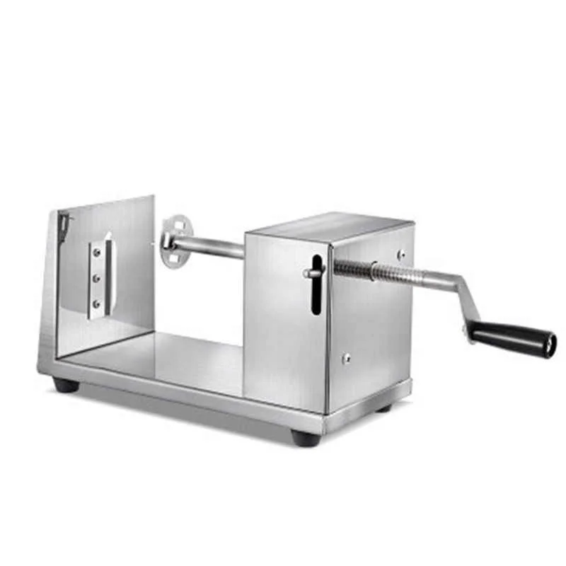 Stainless Steel Potato Slicer Chips Cutter Manual Tornado Potato Machine Spiral Twisted