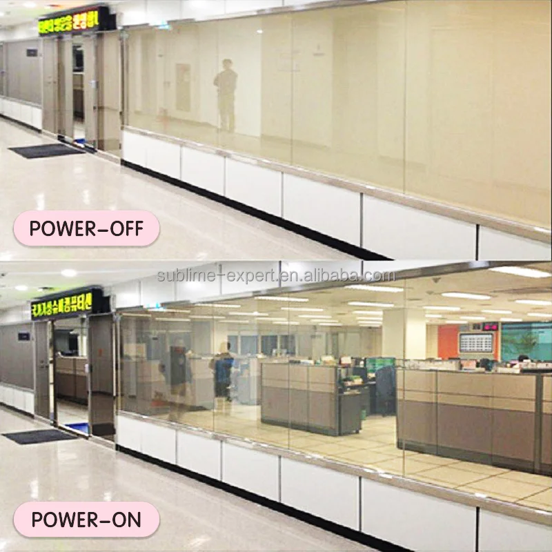 PDLC Office Partition Switchable Glass Film pelcula inteligente Privacy Window Tint Super Clear PDLC Smart Film for Building